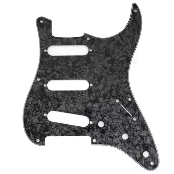 Musiclily Pro 8 Hole ST Strat Pick Guard SSS Made in China for Squier Classic Vibe SQ CV 50s Reissue Vintage Strat Stratocaster Electric Guitar 4P