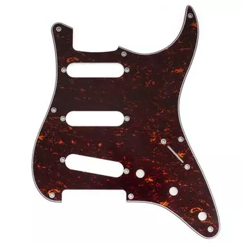 Musiclily Pro 8 Hole ST Strat Pick Guard SSS Сделано в Китае для Squier Classic Vibe SQ CV 50s Reissue Vintage Strat Stratocaster Электрогитара 4P Красный