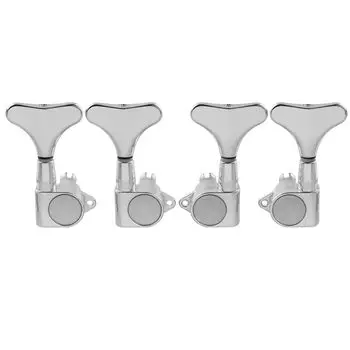 Musiclily Pro Bass Peg Передаточное отношение Wound Peg 4 струны для Ibanez Style Electric Chrome L2+R2 171 Bass,