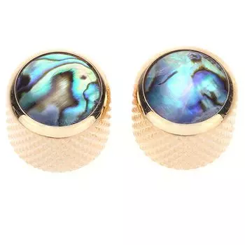 Musiclily Pro Dome Knobs метрического размера Avalon Steel Knobs для TL Telecaster Electric Gold of Guitar/Bass, (Набор 2) золотой