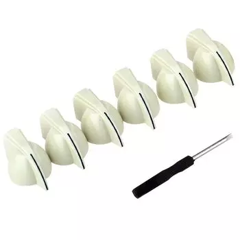 Musiclily Pro дюймовые гитарные ручки Chicken Knobs для усилителя эффекта Cream of Pedal, (Набор 6)