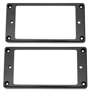 Musiclily Pro Humbucker Escutcheon Flat Bottom для электрогитары черного цвета, (Набор 2) чёрный