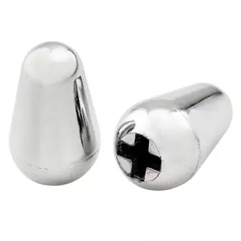 Musiclily Pro Inch Standard Strat Lever Switch Knob для гитары Fender/Tele/CRL из США с хромированным корпусом, (2 куска)