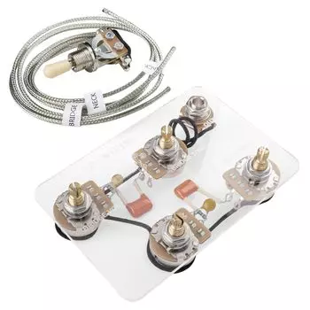 Musiclily Pro LP Standard Modern 60s PLUS Treble Bleed Prewired Kit для электрогитары Les Paul Nickel Switch