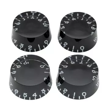Musiclily Pro Speed Knob Metric Standard LP для электрогитары Les Paul Electric Black для леворукой гитары, (Набор 4)