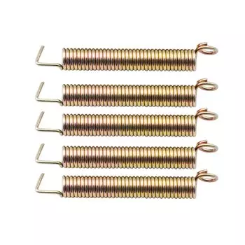 Musiclily Pro Steel Tremolo Spring Hard Tension for Strat Electric Original Color of Guitar, (Set 5)