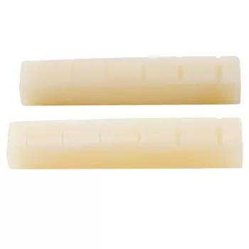 Musiclily Pro String Grooved Unbleached Beef Bone Nut Kost для 6-струнной гитары Ibanez PRS Electric Ivory of 42.95mm Guitar/Acoustic Guitar, (Набор 2)