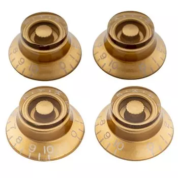 Musiclily Pro Top Hat Knobs Bell Knobs Metric Standard LP для электрогитары Les Paul Gold of Guitar, (Набор 4) золотой