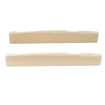 Musiclily Седло из говяжьей кости, костяное седло для акустической гитары 76x3x13 мм DJ-16 (2 куска)