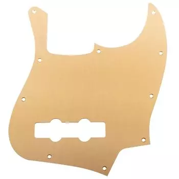 Musiclily Ultra 10-отверстий Анодированный алюминий Пикгард для JB Jazz Bass для Fender American Standard Jazz Bass Электрический Золотой 4-струнный Бас, золотой