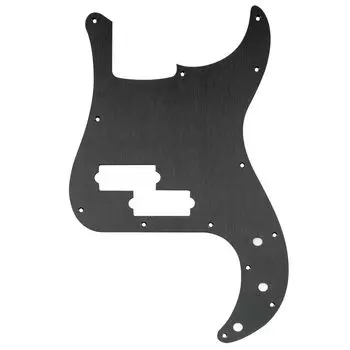 Musiclily Ultra 13 Hole PB Precision Bass Pickguard анодированный алюминиевый Fender American Standard Precision Bass черный Pickguard, чёрный