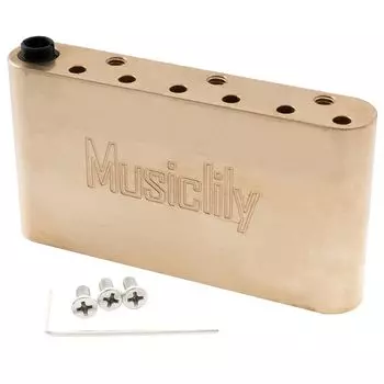 Musiclily Ultra Brass 40 мм Тремоло-блок 10,5 мм Шаг струн Wilkinson M Series Bridge для Strat Electric Guitar