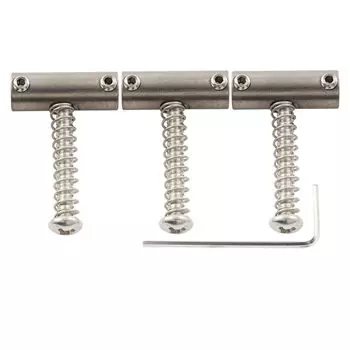 Musiclily Ultra Titanium Telecaster Bridge Saddle 3WAY для Fender American Vintage Tele Electric, оригинальный цвет гитары, (Набор 3)