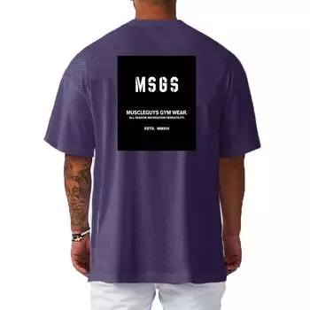 Мускулистые парни Молодёжь Лето Мягкие и удобные Мужские Тонкие Сетчатые Футболки с О-образным вырезом Фитнес Бодибилдинг Топы Все Матч