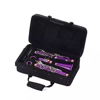 Muslady 17-клавишный кларнет Bb плоский с футляром отвертка трость футляр 10 шт. трости чёрный