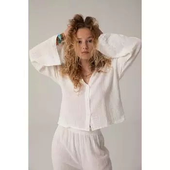 Муслиновая Рубашка Белая