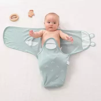 Муслиновые детские одеяла Пеленки Спальный мешок для новорожденных с шапочкой Мягкая пеленка Хлопковые детские постельные принадлежности Аксессуары для ванны Полотенце Пеленка 70x58