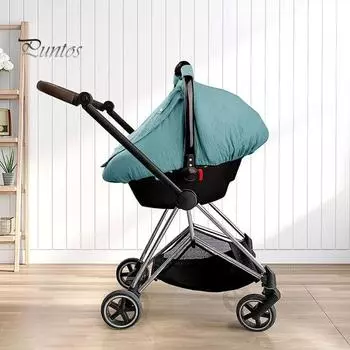 Муслиновый чехол для детского автокресла с дышащим сетчатым окном, ветрозащитный навес для детского автокресла, солнцезащитный козырек для коляски для новорожденных мальчиков и девочек темно-желтого