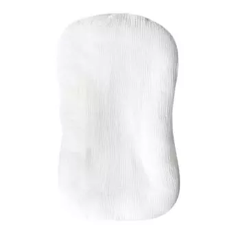 Муслиновый чехол для детского шезлонга, мягкий чехол из органического хлопка, подходит для шезлонга для новорожденных мальчиков и девочек One Size белый