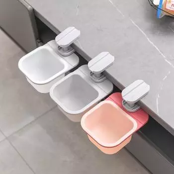 Мусорная корзина Удобная легкая сборка Экономия места под столом Вращающийся лоток для мелочей для кухни Style B белый