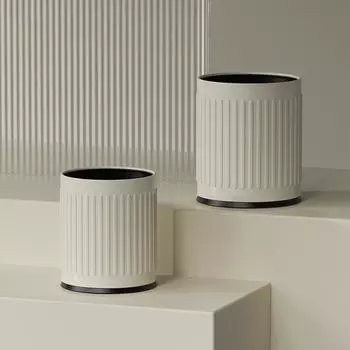 Мусорное ведро 10 л/14 л, кухонное мусорное ведро без крышки из нержавеющей стали, двухслойное металлическое внутреннее ведро, прочное мусорное ведро большой емкости