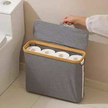 Мусорное ведро для ванной комнаты, складная корзина для туалетной бумаги, туалетная корзина Creative Gap, большой вместительный держатель для хранения бытовой бумаги