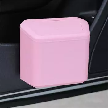 Мусорное ведро на спинку сиденья автомобиля, простое в использовании, многофункциональное, 16x14x9,5 см, чехол, выдвижной, автомобильные принадлежности, мусорное ведро для автомобиля, не загрязняет окружающую среду розовый
