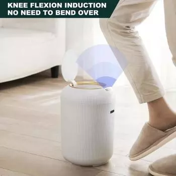 Мусорное ведро с крышкой с датчиком движения, большой вместимостью, управление без помощи рук, автоматическое умное мусорное ведро для ванной комнаты, корзина для мусора