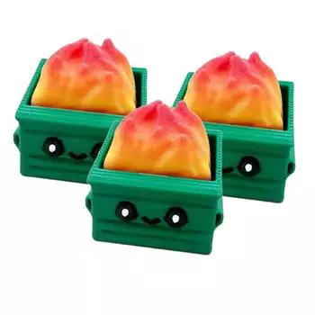 Мусорный бак Fire Креативные, интересные, персонализированные декоративные украшения One Size