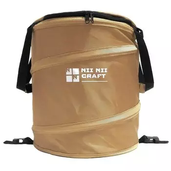 Мусорный бак Neenie Craft, складной контейнер для мусора для кемпинга и отдыха на природе (песок) песочный