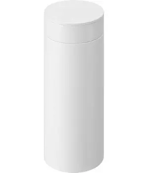 Мусорный бак типа «бутылка» Yamazaki Jitsugyo с крышкой, белый, Ш6,8 x Г6,8 x В17 см, переносной мусорный бак для автомобильных принадлежностей 1834