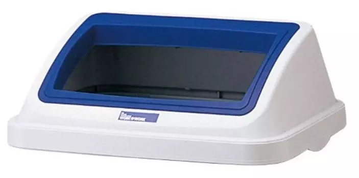 Мусорный контейнер для сортировки «Белка» Крышка для сортировки контейнера для мусора 45 л Широко открытая синяя Сделано в Японии W&W синий