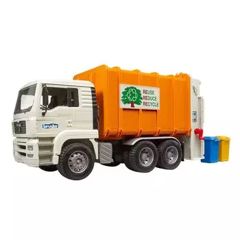 Мусоровоз bruder MAN BR02772 ОРАНЖЕВЫЙБЕЛЫЙ