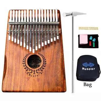 Muspor 17 клавишный венок Acacia Kalimba Thumb Piano Mbira