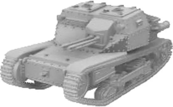 Mussini WW2 Hungary 35M Ansaldo Light Tank Resin Kit 1/72 MM072-032 (Tank)