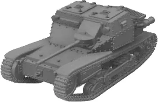 Mussini WW2 Italy Carlo Veloce 20mm Zoroturn rifle mounted resin kit 1/72 L3/35 anti-tank MM072-019 (tank)