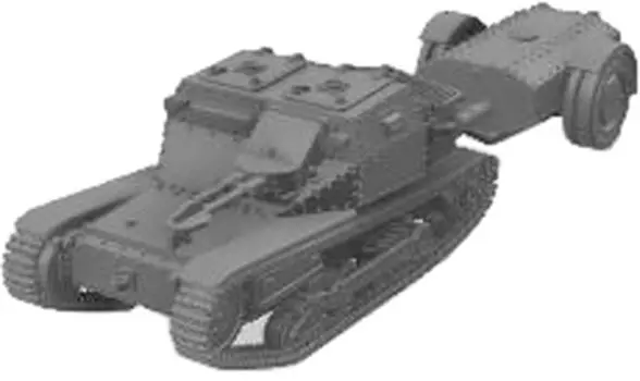 Mussini WW2 Italy Carlo Veloce with flamethrower Resin kit 1/100 L3/35 (3 pieces) MM100-003 (tank)