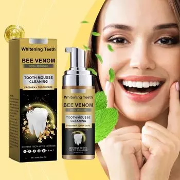 Муссы для чистки зубов Мягко очищают зубы, устраняют запах, пятна и грязь Муссы для ежедневного ухода за зубами One Size