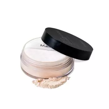 MUSTAEV Шелковистая хлопковая рассыпчатая пудра 15г 01 Natural Beige