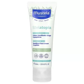 Mustela, Baby, смягчающий крем для лица Stelatopia, 1,35 жидких унции (40 мл)