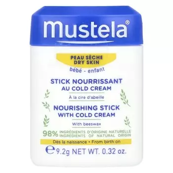 Mustela, Детский питательный батончик с холодным кремом, 0,32 унции (9,2 г)
