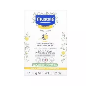 Mustela Нежное мыло для ванны с холодным кремом 100 г