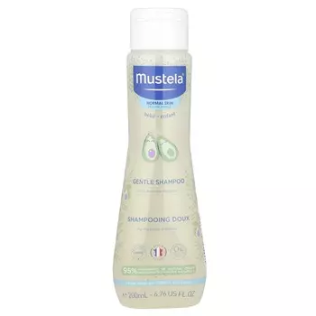 Mustela, Нежный шампунь, 6,76 жидких унций (200 мл)