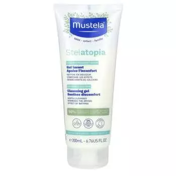 Mustela, Очищающий гель Stellatopia, без отдушек, 6,76 жидких унций (200 мл)