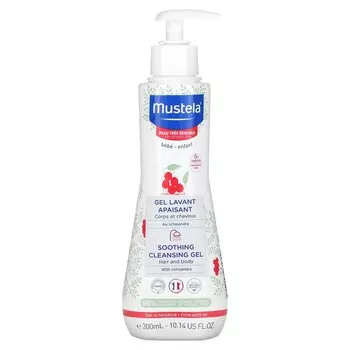 Mustela, Soothing Cleansing Gel, with Schisandra chinensis, fragrance-free, 10.14 fl oz (300 ml)