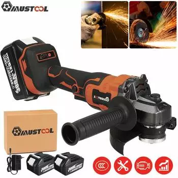 MUSTOOL 125 мм 388VF 3-ступенчатая бесщеточная беспроводная электрическая угловая шлифовальная машина перезаряжаемая полировально-режущая машина для батареи Makita 18 В