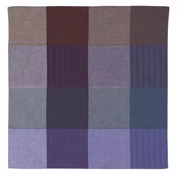 Musubi Furoshiki 48cm Checked Blue Mixed Blue Made in Japan 20436-103