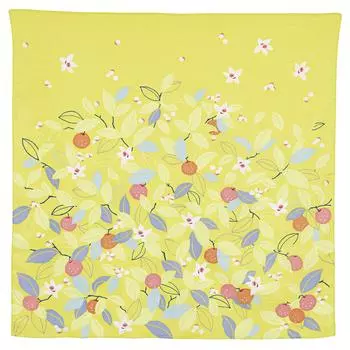 Musubi Furoshiki 70 Himemusubi Adeline Klam Citrus Yellow 70cm Organic Cotton