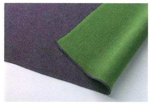 Musubi Приблизительная ширина Pure Both Shark Fine Сделано в Японии Furoshiki, 68 см, нет. 7, Шелк, Креп, Бока, Юзен, Узор, Фиолетовый/Зеленый, 30806-608