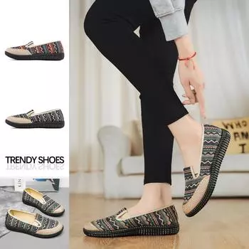 Мусульманская женская обувь, дышащая тканая дышащая повседневная спортивная женская обувь, женская парусиновая обувь 36 красный